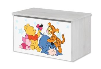 Lada din lemn pentru jucariile Disney - Winnie the Pooh si prietenii