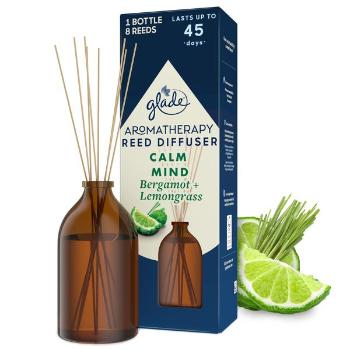 Glade Difuzor de arome cu parfum de bergamotă și iarbă de lămâie Aromatherapy Reed Calm Mind 80 ml