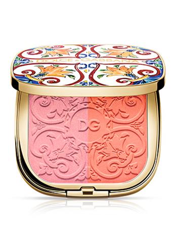 Dolce & Gabbana Pudră iluminatoare Solar Glow (Illuminating Powder Duo) 10 g 01 Sweet Pink