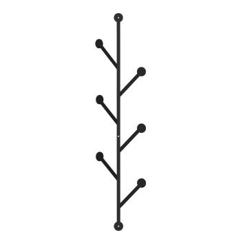 Cuier metalic de perete Branch, negru