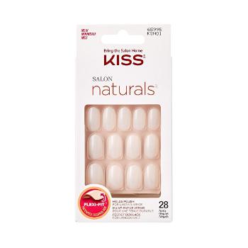 KISS Unghii naturale potrivite pentru lăcuire 65995 Salon Naturals(Nails) 28 buc
