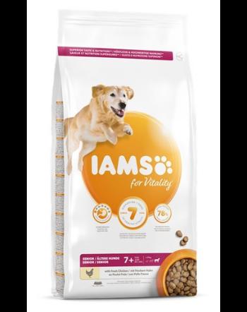 IAMS For Vitality Senior hrana uscata pentru caini seniori de talie mare, cu pui, 3 kg