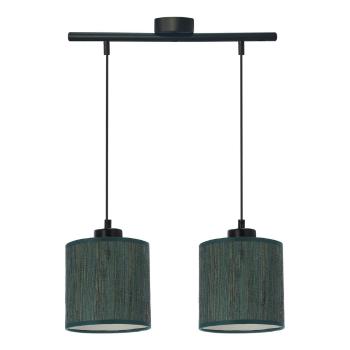 Lustră verde-închis cu abajur textil ø 15 cm Patti – Candellux Lighting