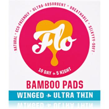 FLO Ultra Thin Bamboo absorbante ziua și noaptea 15 buc