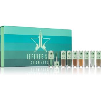 Jeffree Star Cosmetics Velour Liquid Lipstick set de rujuri lichide Green (8 bucati) culoare