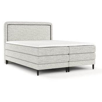 Pat boxspring gri deschis 140x200 cm Dove – Maison de Rêve