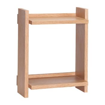 Raft în culoare naturală etajat cu aspect de lemn de stejar 34 cm Forma – Hübsch