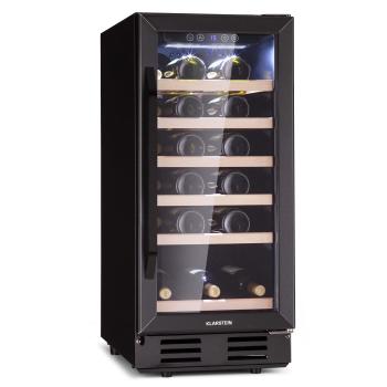 Klarstein Vinovilla 29 Built-In, frigider pentru vin incorporabil, 81 l / 29 sticle, 1 zona, ușă sticlă, inox