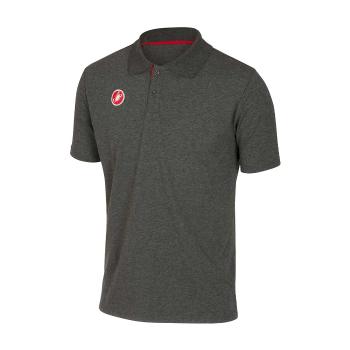 
                 CASTELLI Tricou de ciclism cu mânecă scurtă - RACE DAY POLO - gri 
            