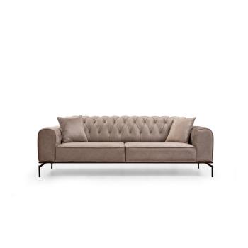 Canapea maro deschis extensibilă 230 cm Siesta – Balcab Home