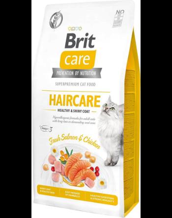 BRIT Care Cat Grain-Free Haircare hrana uscata pentru pisici cu par lung cu ingrijire speciala a blanii 7 kg