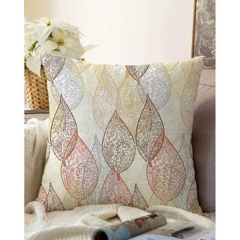 Față de pernă din amestec de bumbac Minimalist Cushion Covers Oriental Leaf, 55 x 55 cm