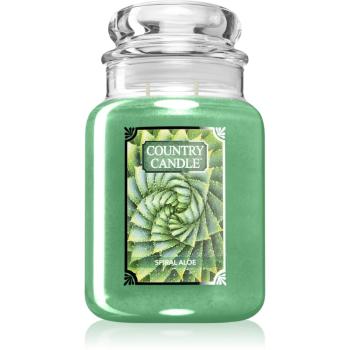 Country Candle Spiral Aloe lumânare parfumată 680 g