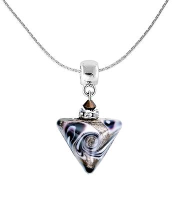 Lampglas Colier unic Cleopatra`s Dream Triangle cu perle Lampglas NTA13