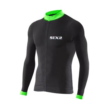 Six2 BIKE4 STRIPES tricou - black/green
