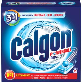 Calgon Powerball soluție anticalcar 3 in 1 15 buc
