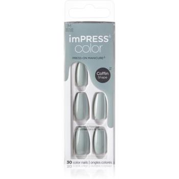 KISS imPRESS Color Medium unghii artificiale Going Green 30 buc