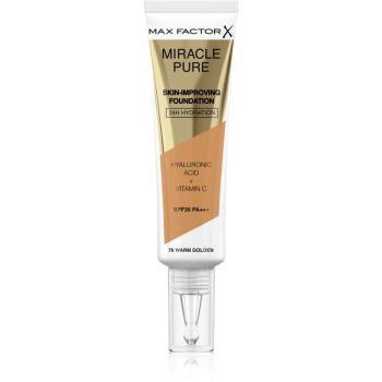 Max Factor Miracle Pure Skin machiaj persistent SPF 30 culoare 76 Warm Golden 30 ml
