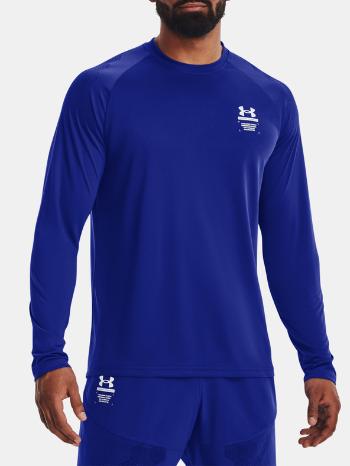 Under Armour UA Armourprint LS Tricou Albastru