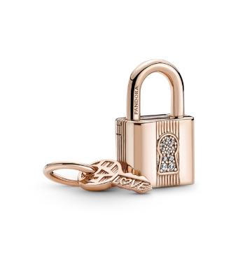 Pandora Pandantive jucăușe din bronz Lacăt și cheie Rose 780088C01