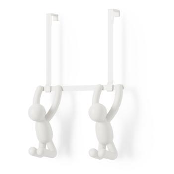 Cuier de ușă alb din plastic 22 cm Buddy – Umbra