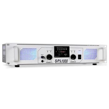 Skytec SPL-1000 PA amplificator USB SD MP3 2800W alb