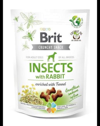 BRIT Care Dog Crunchy Crakcer Insect&amp;Rabbit Recompense pentru caini, cu insecte si iepure 200 g