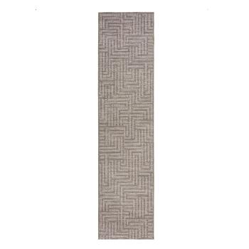 Covor de exterior gri/bej  tip traversă  230x60 cm Salerno - Flair Rugs