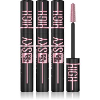 Maybelline Lash Sensational Sky High Cosmic Black mascara pentru alungire negru intens 3x7,2 ml