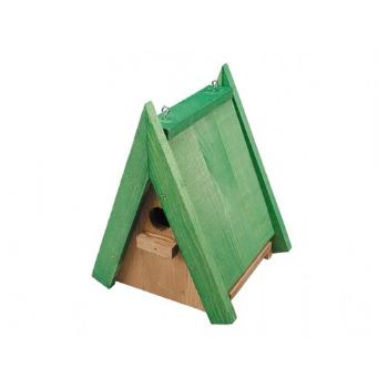 Căsuță de păsări Pițigoi, din lemn, nr. 3, 24 x 18,5 x 16,5 cm