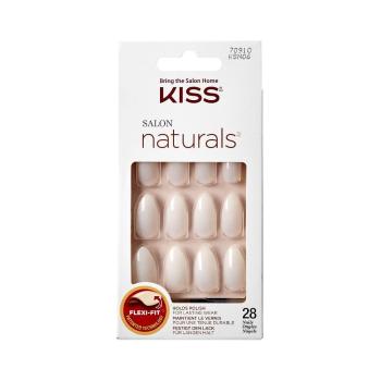 KISS Unghii naturale potrivite pentru lăcuire 70910Salon Naturals(Nails) 28 buc