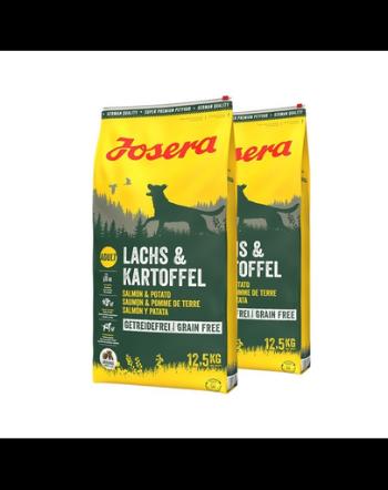 JOSERA Lachs&amp;Kartoffel 2x12,5kg somon si cartofi, hrana caini