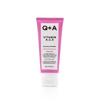 Q+A Mască antioxidantă cu vitaminele A, C, E (Warming Gel Mask)75 ml