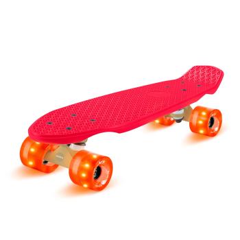 Fun pro Mini Cruiser Skateboard Skateboard Trickboard PP Board 100kg LED Wheels PU Hardness: 88A