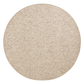 Covor maro deschis rotund ø 133 cm Wolly – BT Carpet