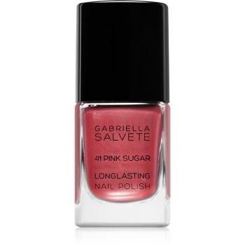 Gabriella Salvete Longlasting Enamel lac de unghii cu rezistenta indelungata stralucire de perla culoare 41 Pink Sugar 11 ml