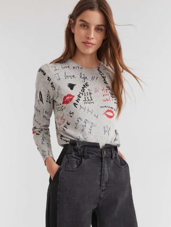 Desigual Butset Pulover Gri