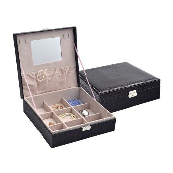 JK Box Negru cutie de bijuterii SP-825 / A25