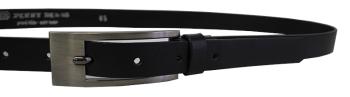 Penny Belts Piele din piele din piele 20-177-63 Negru 85 cm