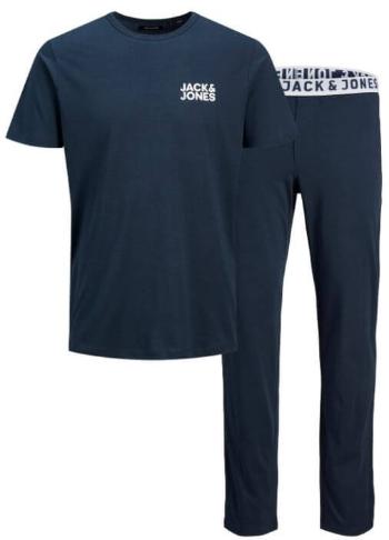 Jack&Jones Pijama pentru bărbați JACNIGHTWEAR 12149484 Navy Blazer XXL