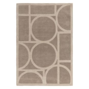 Covor maro deschis din lână 200x290 cm Metro Taupe – Asiatic Carpets