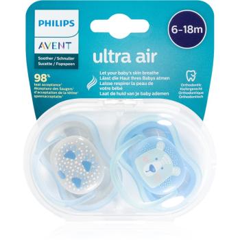 Philips Avent Soother Ultra Air 6-18 m suzetă Paw/Bear 2 buc