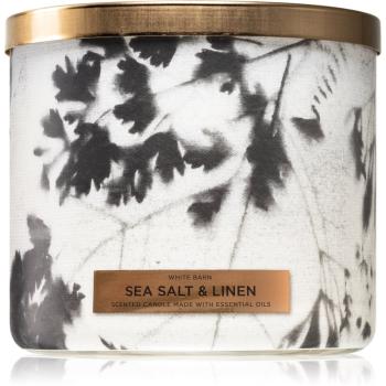 Bath & Body Works Sea Salt & Linen lumânare parfumată 411 g