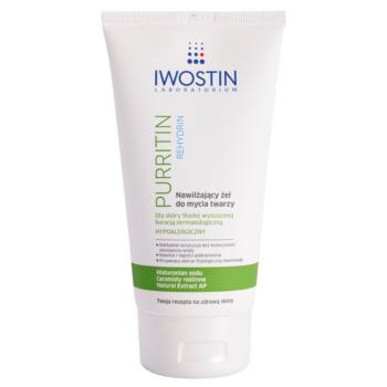Iwostin Purritin Rehydrin gel de curatare hidratant pentru piele uscata si iritata in urma tratamentului antiacneic 150 ml