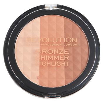 Makeup Revolution Ultra Bronze Shimmer Highlight pulberi pentru evidentierea bronzului 15 g
