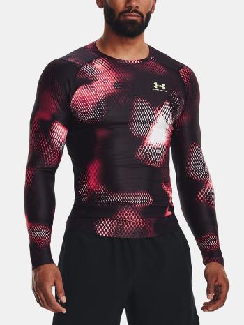 Under Armour UA Iso-Chill Prtd Comp LS Tricou Negru