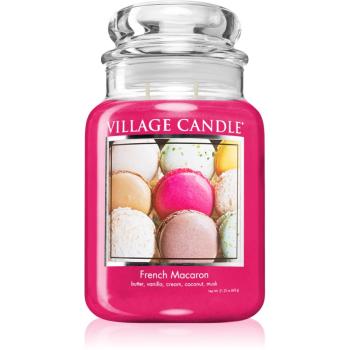 Village Candle French Macaroon lumânare parfumată  (Glass Lid) 602 g