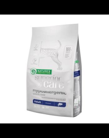 NATURES PROTECTION SUPERIOR CARE Hypoallergenic Grain Free Salmon Adult All Breeds 1,5 kg hrana cu somon pentru caini sensibili