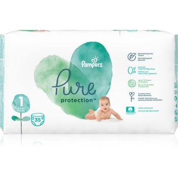 Pampers Pure Protection Size 1 scutece (2-5 kg) 35 buc