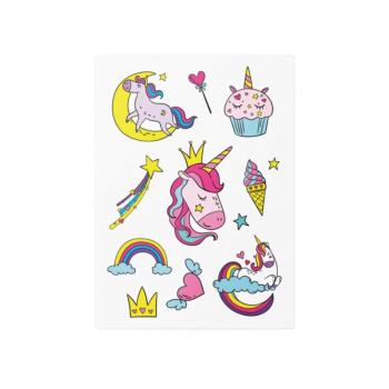 TATTonMe Temporary Tattoos Unicorns tatuaj pentru copii rezistente la apă 3 y+ 1 buc